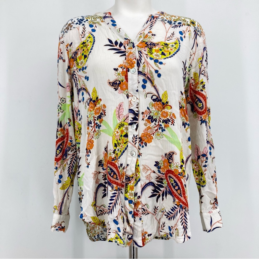 ❤️‍🔥 (5/20) 1775 Women’s Long Sleeve Button Down Blouse Size Large